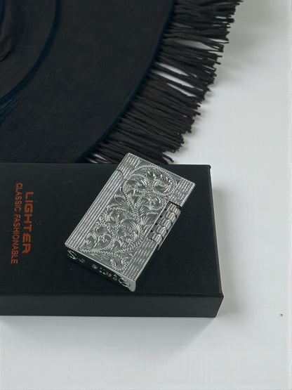 Lüx Kabartmalı Dupont Model Metal Çakmak