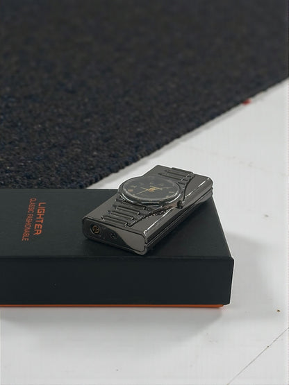 Lüks Kol Saat Görünümlü Renkli Alevli Çakmak