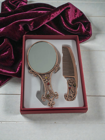 Vintage Taraklı Ayna Seti