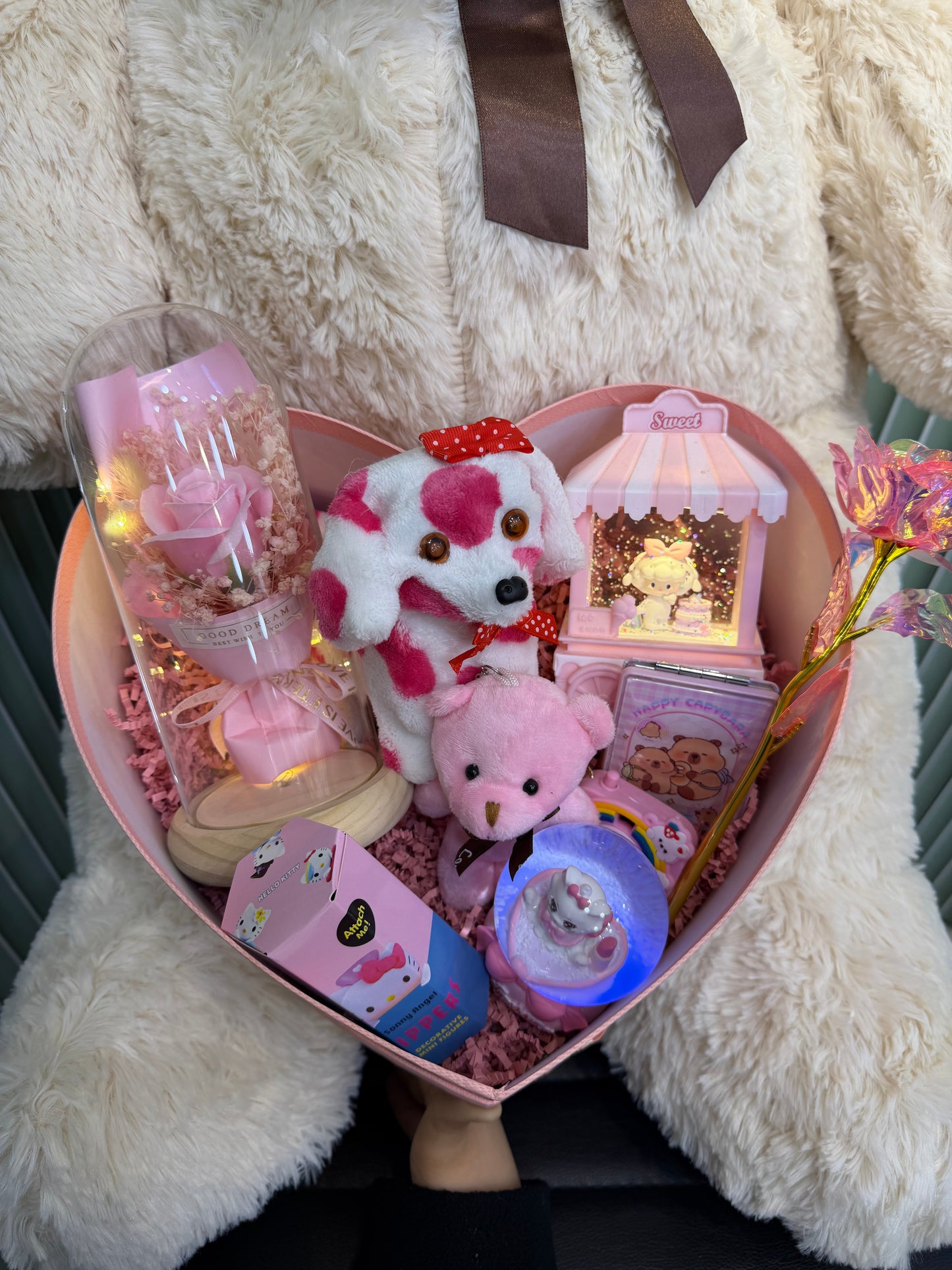 Büyük Boy Ayıcıklı Romantik Sevgili Kutusu