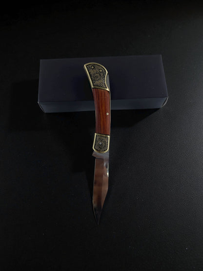 İşlemeli Klasik Ahşap Çakı