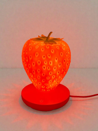 Çilek Şeklinde Dekoratif Masa Üstü Gece Lambası