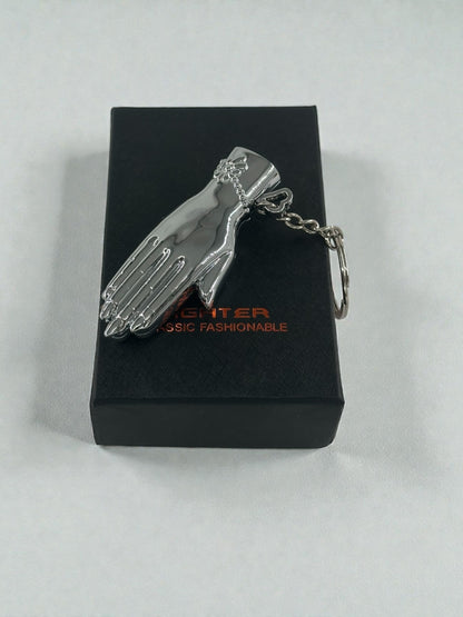 El Şeklinde Anahtarlıklı Çakmak