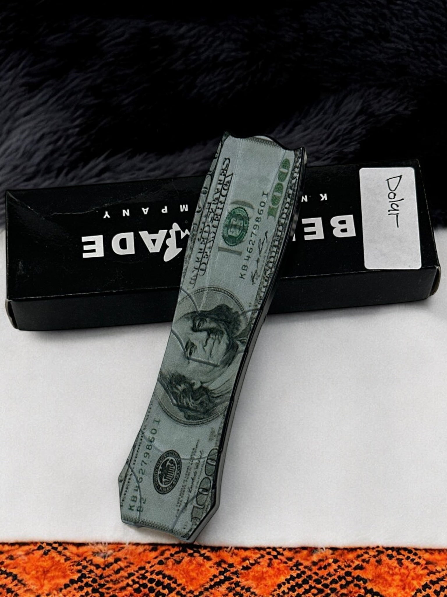 Benchmade Renkli İçten Çıkmalı Çakı 0879 Dolar Desenli