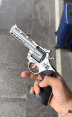 %100 Metal Revolver 6 Patlar Dekoratif Toplu Tabanca 8826