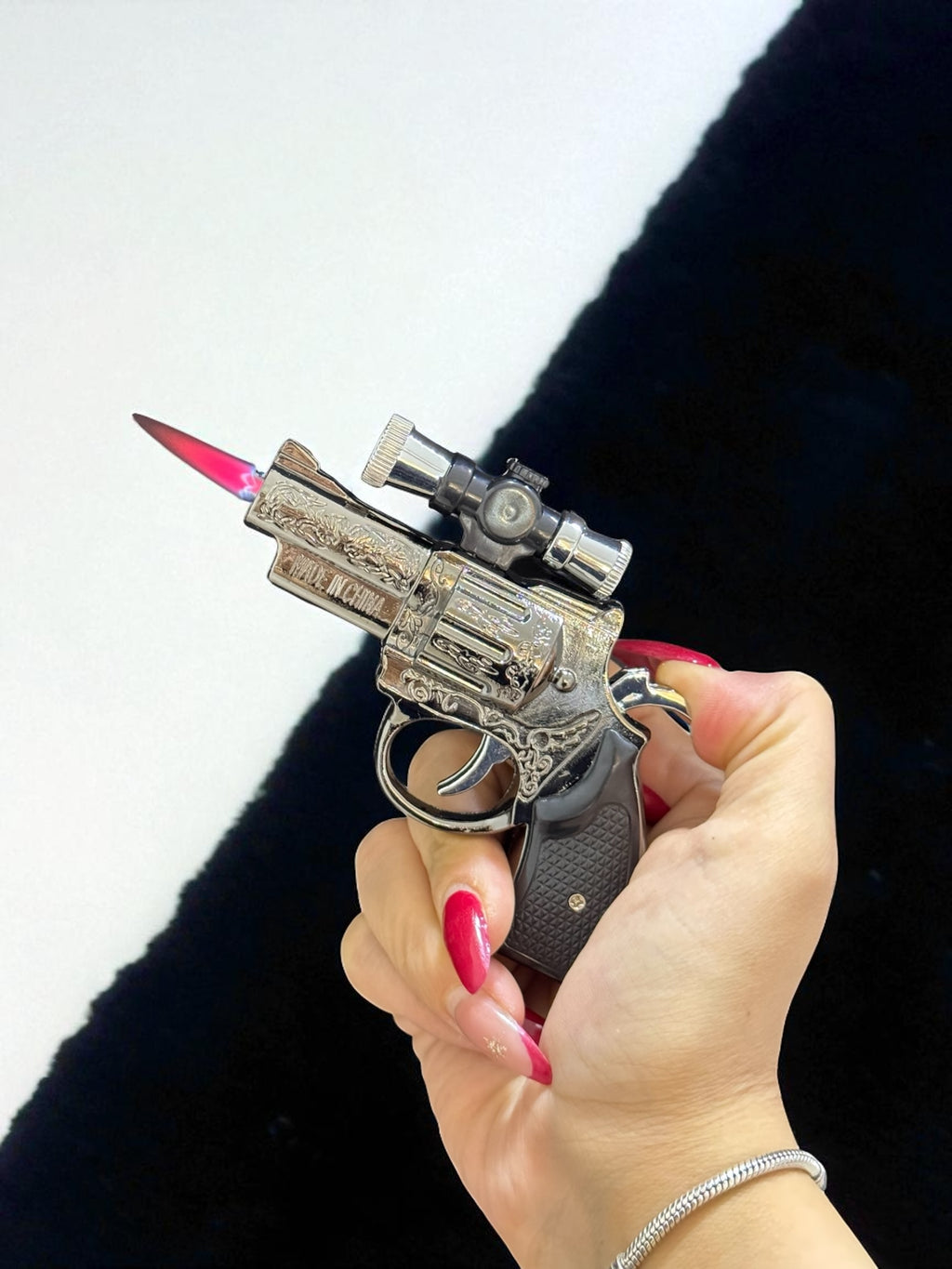 Lazerli Mini Tabanca Çakmak 3216