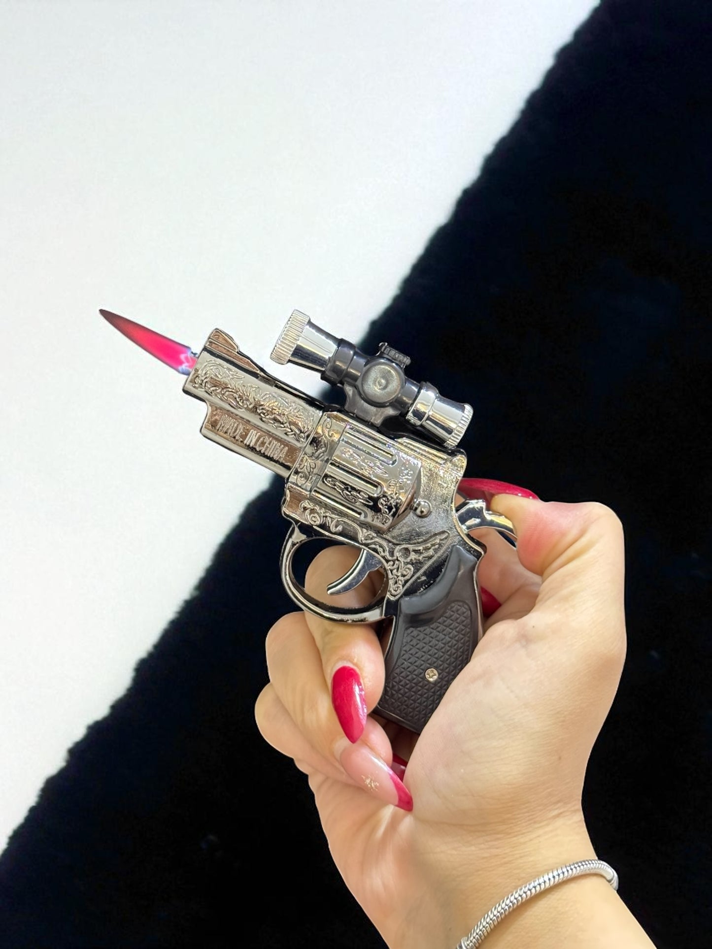 Lazerli Mini Tabanca Çakmak 3216