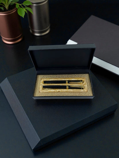 Premium 2'li Kalem Seti Siyah & Gold