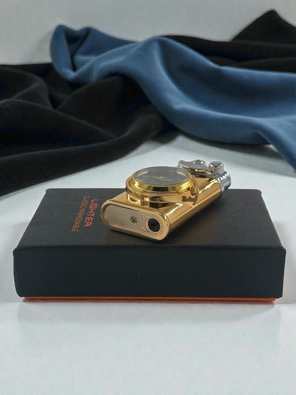 Saatli Lüx Pürmüzlü Gazlı Çakmak