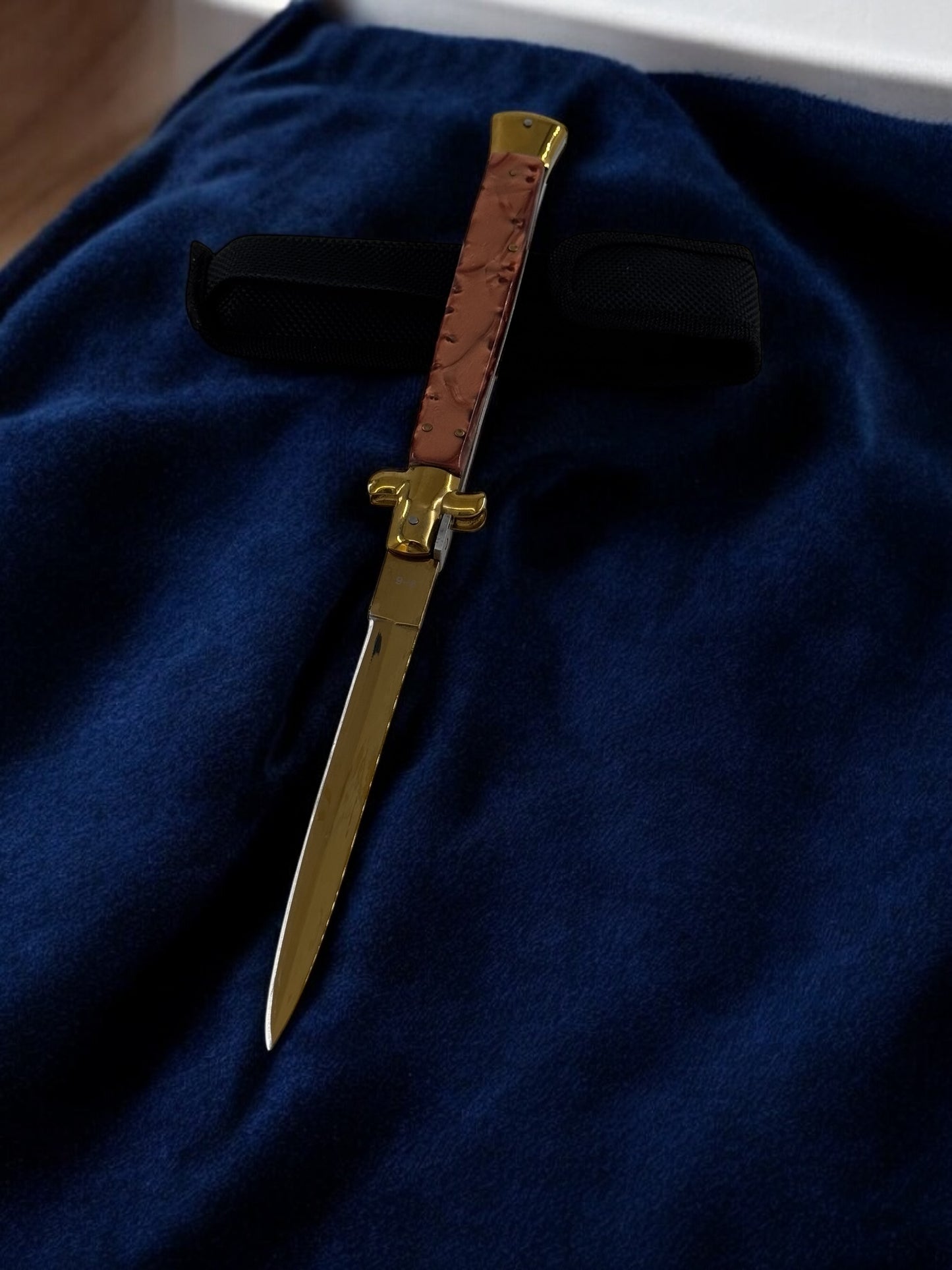 Orjinal AKC İtalyan Sustalı 33 cm Çakı Kahve 2211