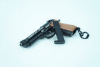 Beretta 9×19 Tabanca Gerçekçi Sökülebilir ve Kurulabilir Metal Anahtarlık