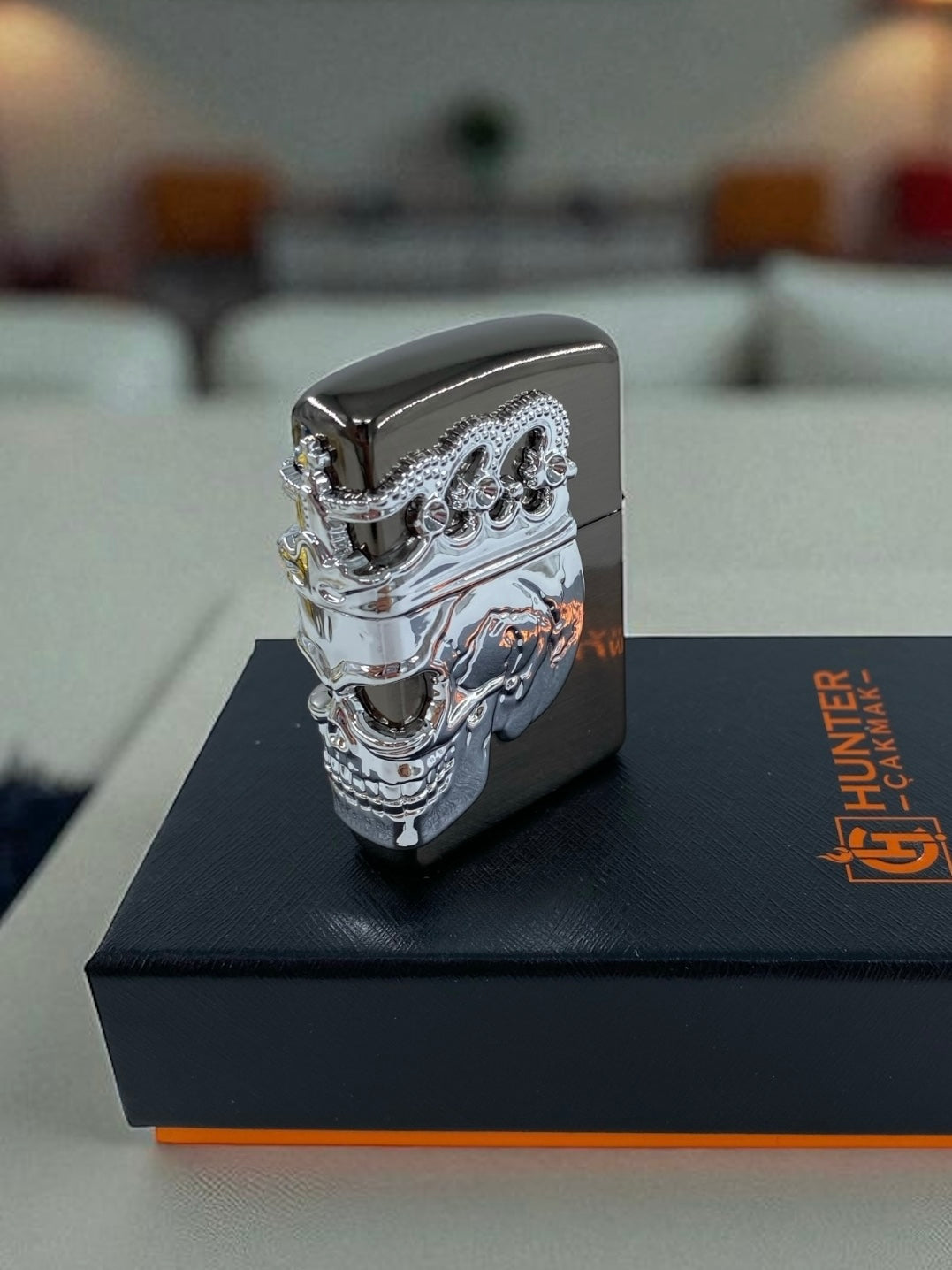 Kuru Kafa Zippo Çakmak 3666