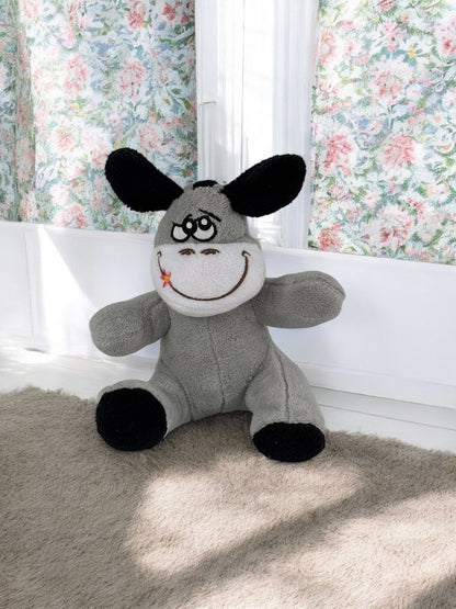 Sevimli Baskılı Peluş Eşek