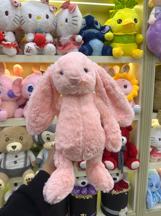 Uzun Kulaklı Dolgulu Pembe Tavşan Peluş