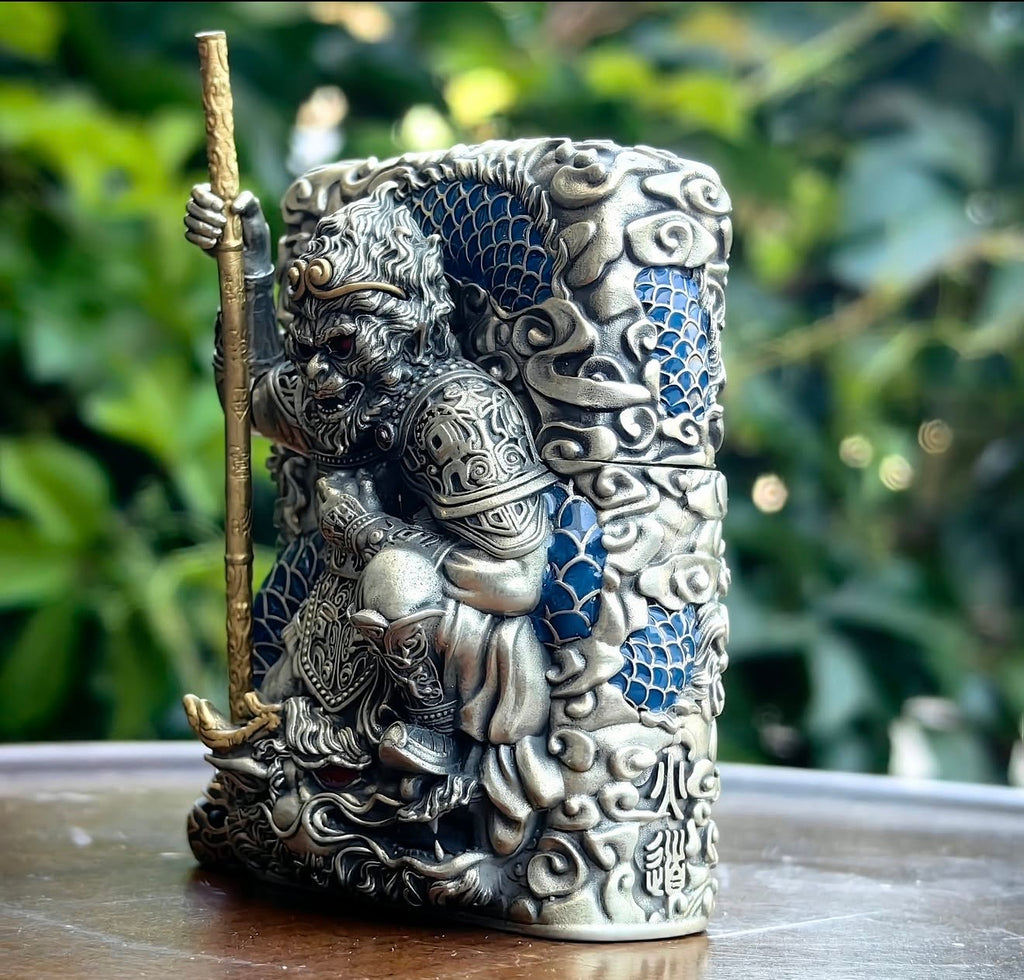 Maymun Kral (Sun Wukong) ve Buda Temalı Orjinal Limited Edition Asya Zipo