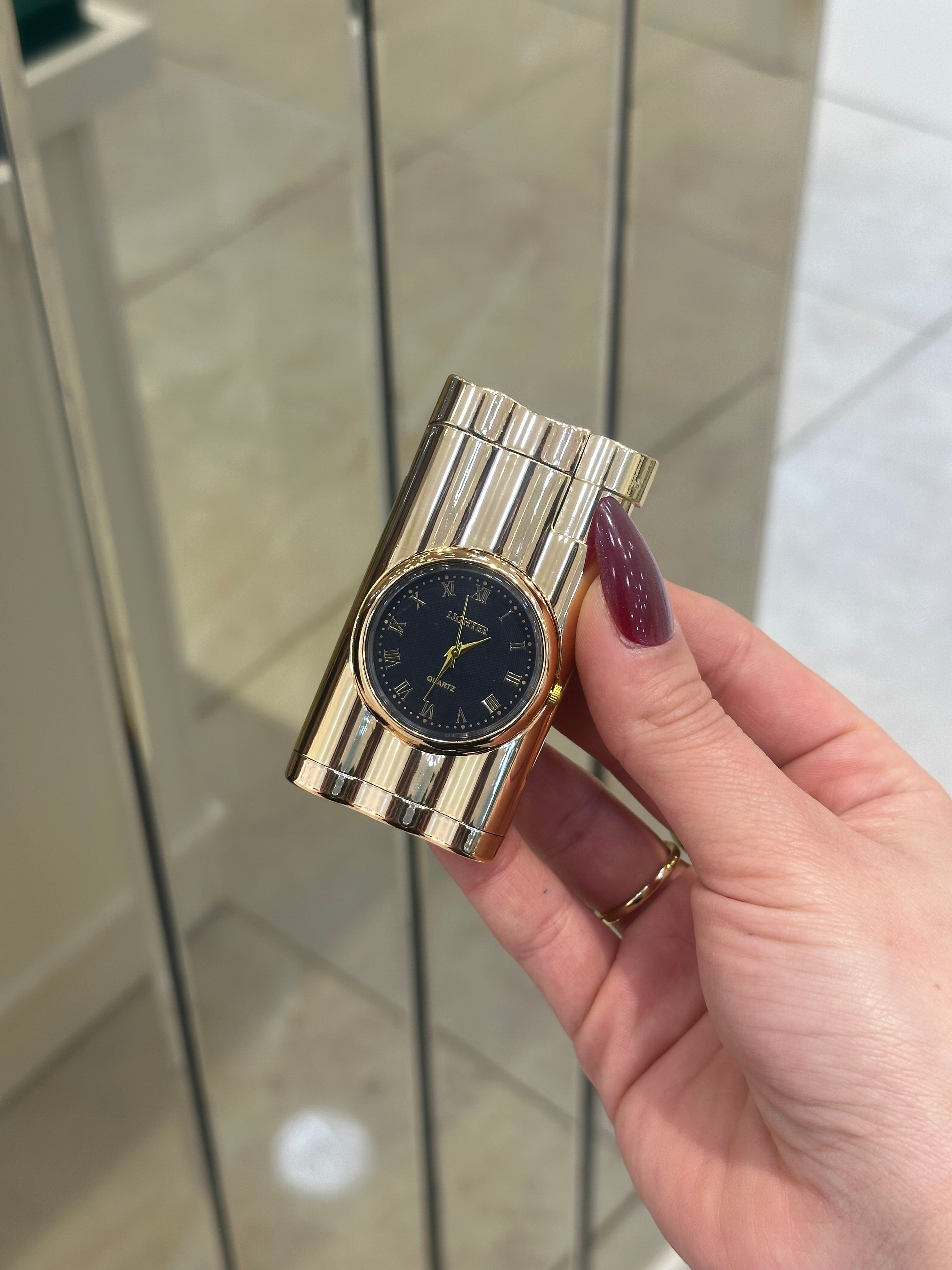 Saatli Model Gazlı Çakmak 2737
