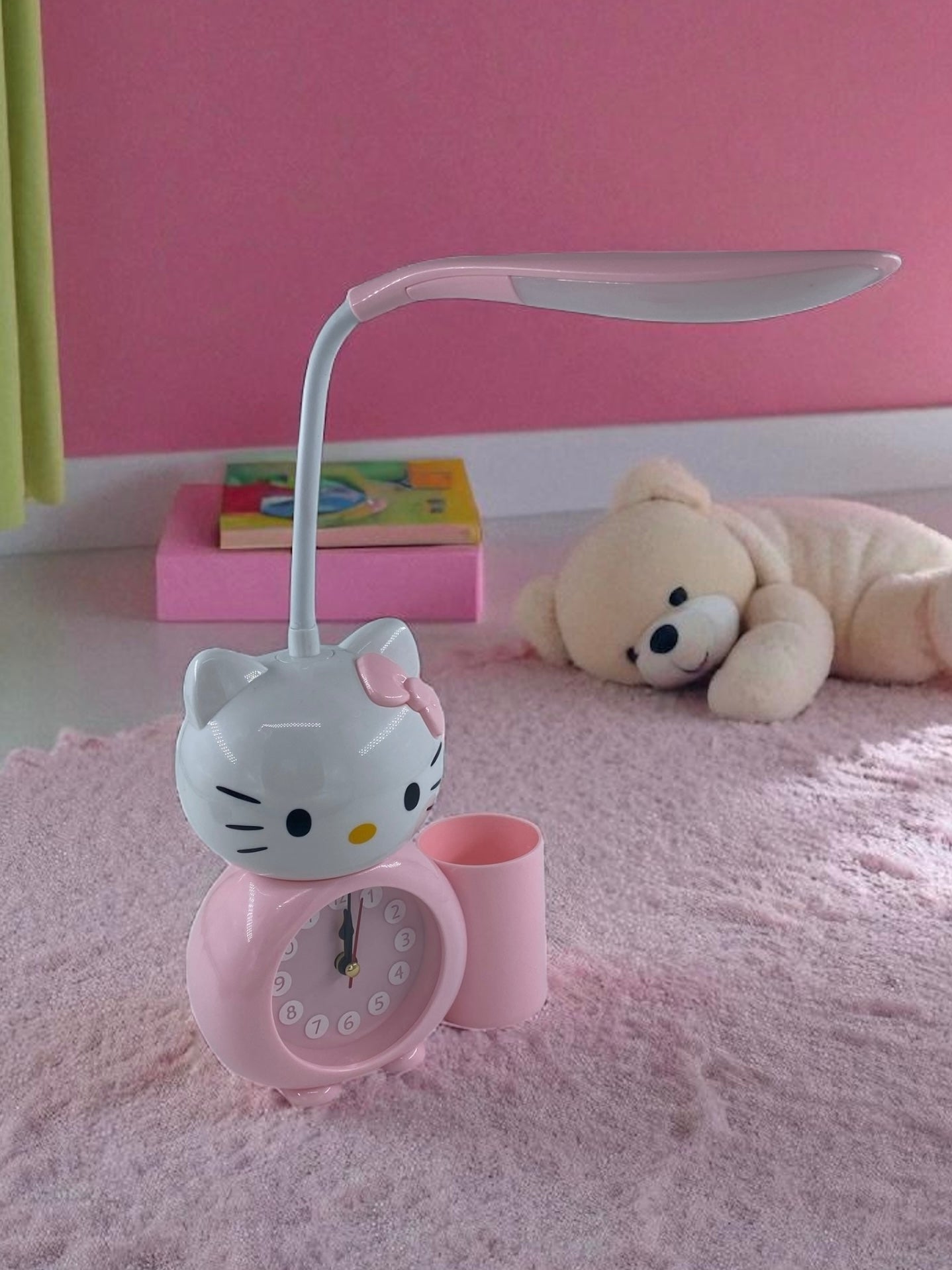 Hello Kitty Şarjlı Masa Lambası Saat