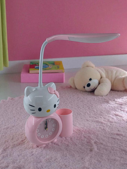 Hello Kitty Şarjlı Masa Lambası Saat