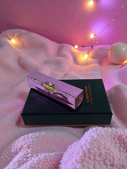 Lux Ruj Tasarımlı Kapaklı Gazlı Çakmak 8718