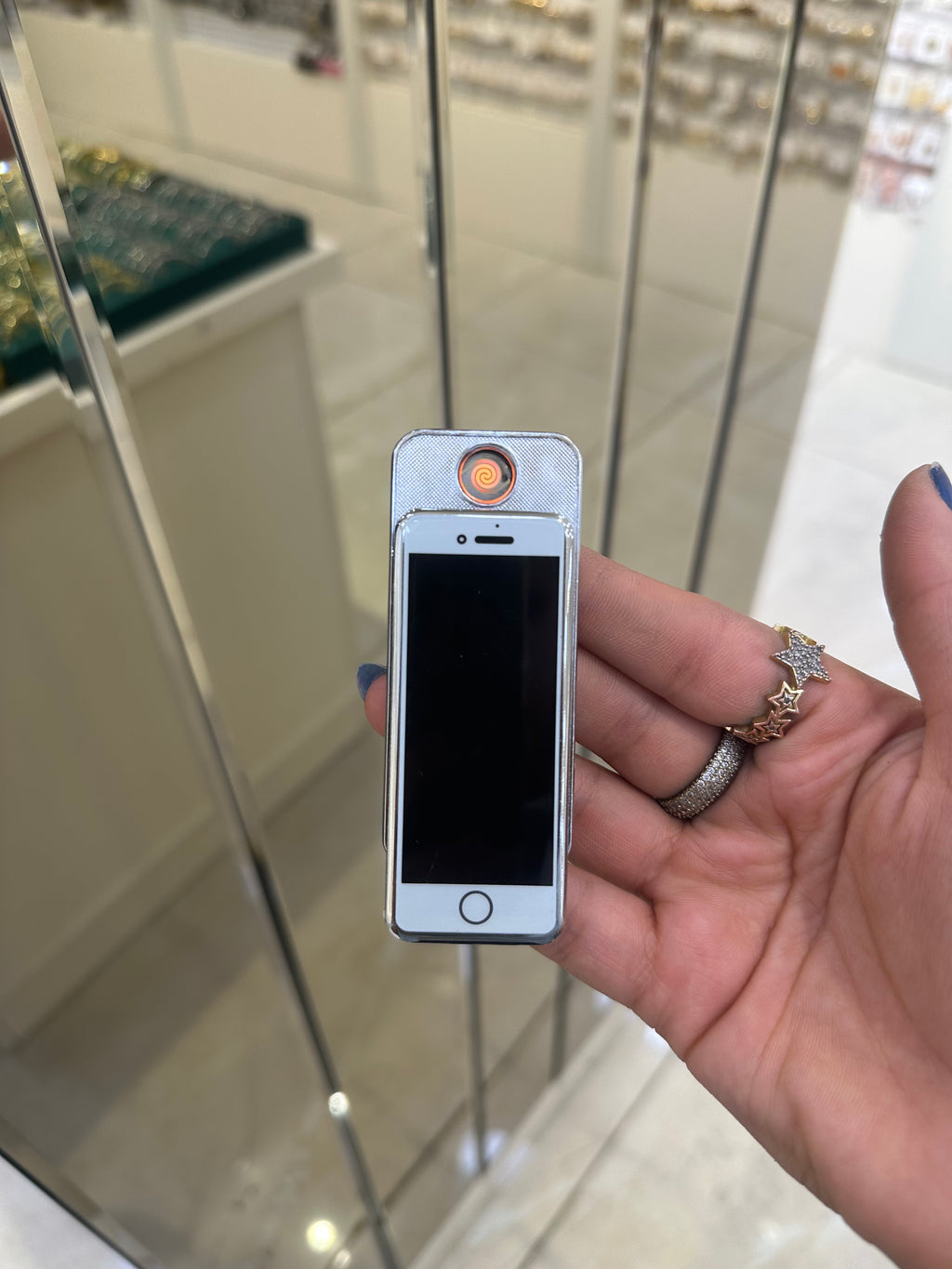 İphone Model Elektronik Şarjlı Çakmak