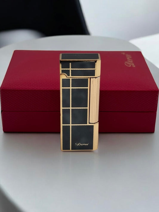 Derui Çizgili Lüx Benzinli Çakmak 7865