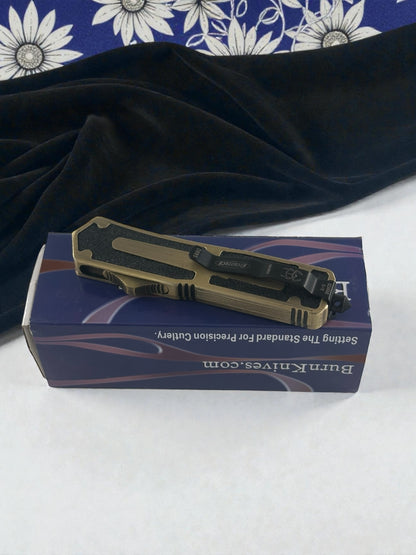 Kemere Takmalı Renkli İçten Çıkmalı Çakı Hardal