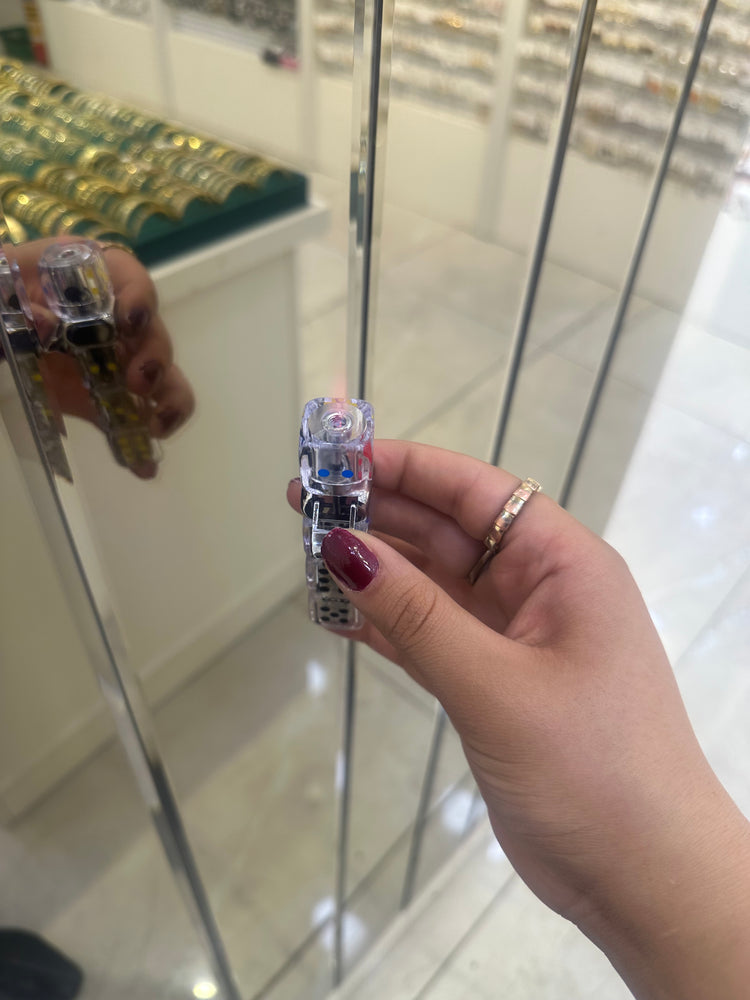 Işıklı Dönen Zar Şeklinde Gazlı Çakmak 8890
