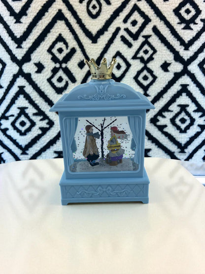 Sokak Lambası Işıklı Simli Pls. Fanus