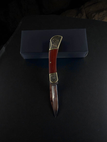 İşlemeli Klasik Ahşap Çakı