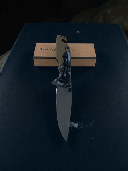 Kum Rengi  Katlanır Kamuflaj Gövdeli  Çelik Çakı