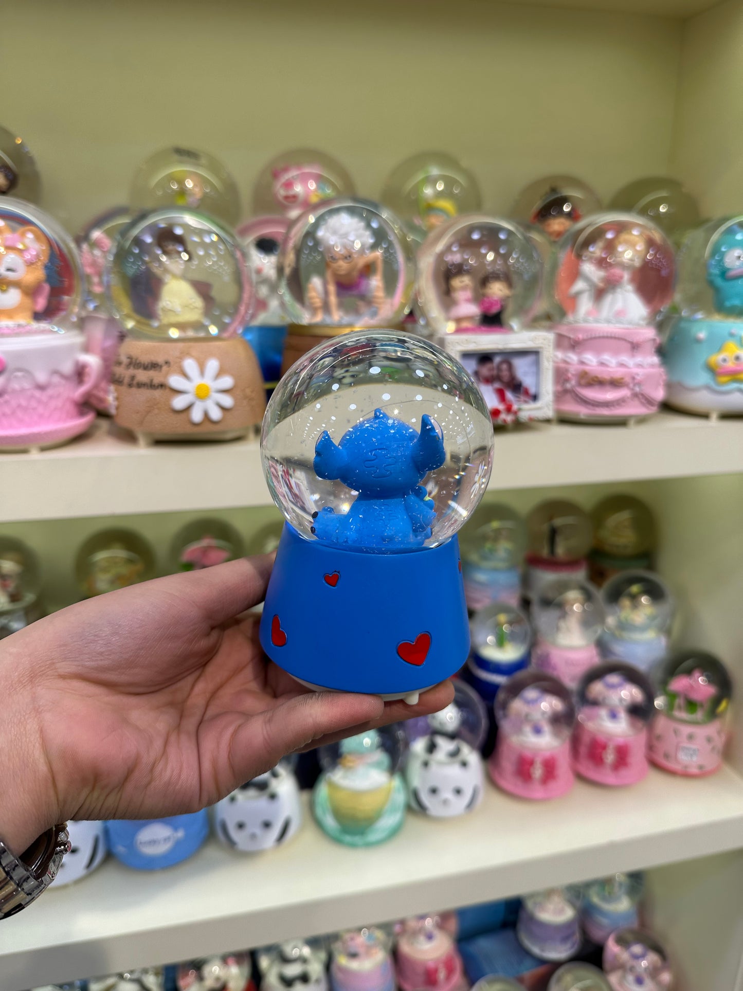 Stitch Temalı Orta Boy Kar Küresi