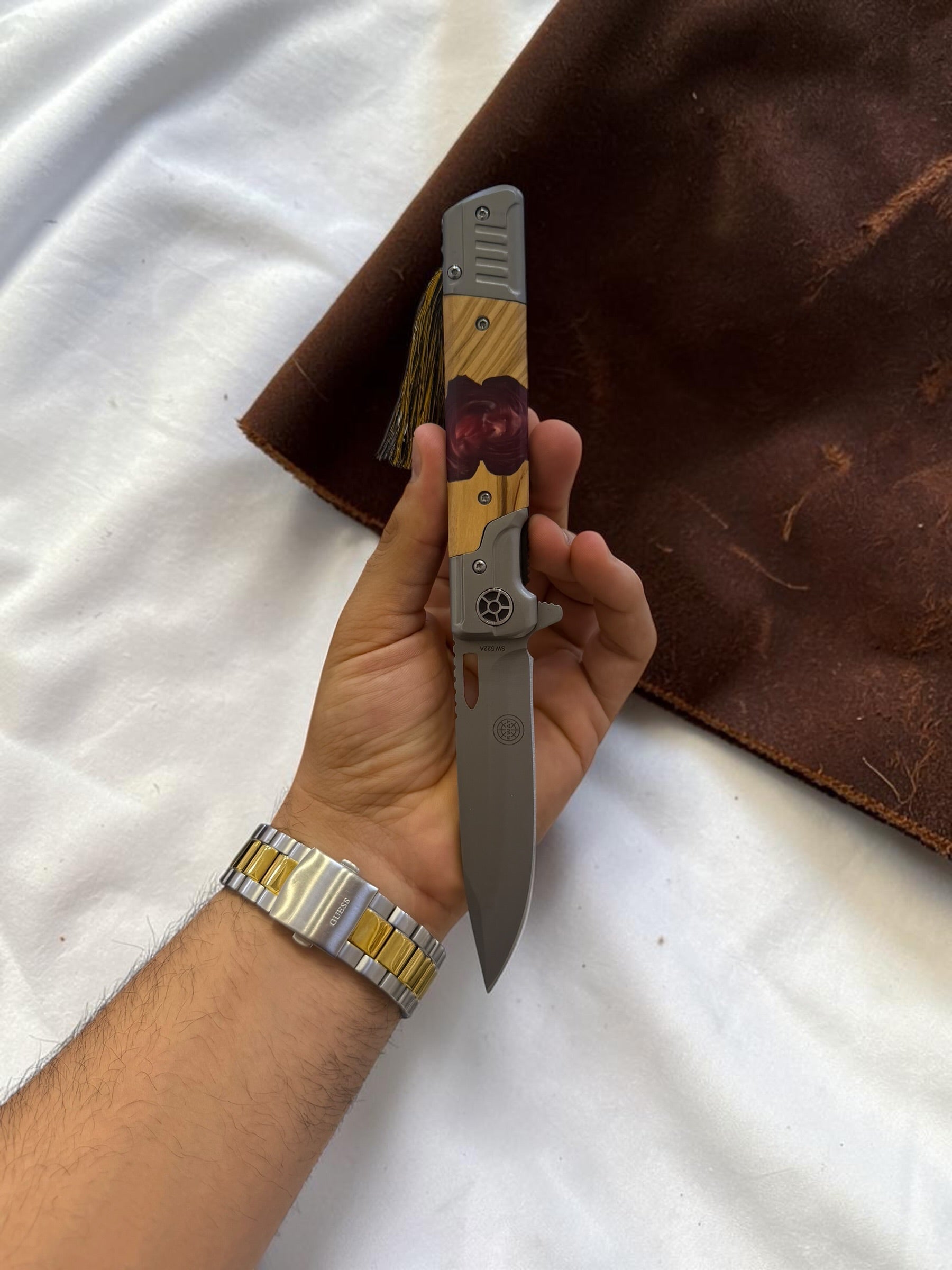 İndia Model D2 Çelik G-10 Kabze Orjinal Swat Çakı