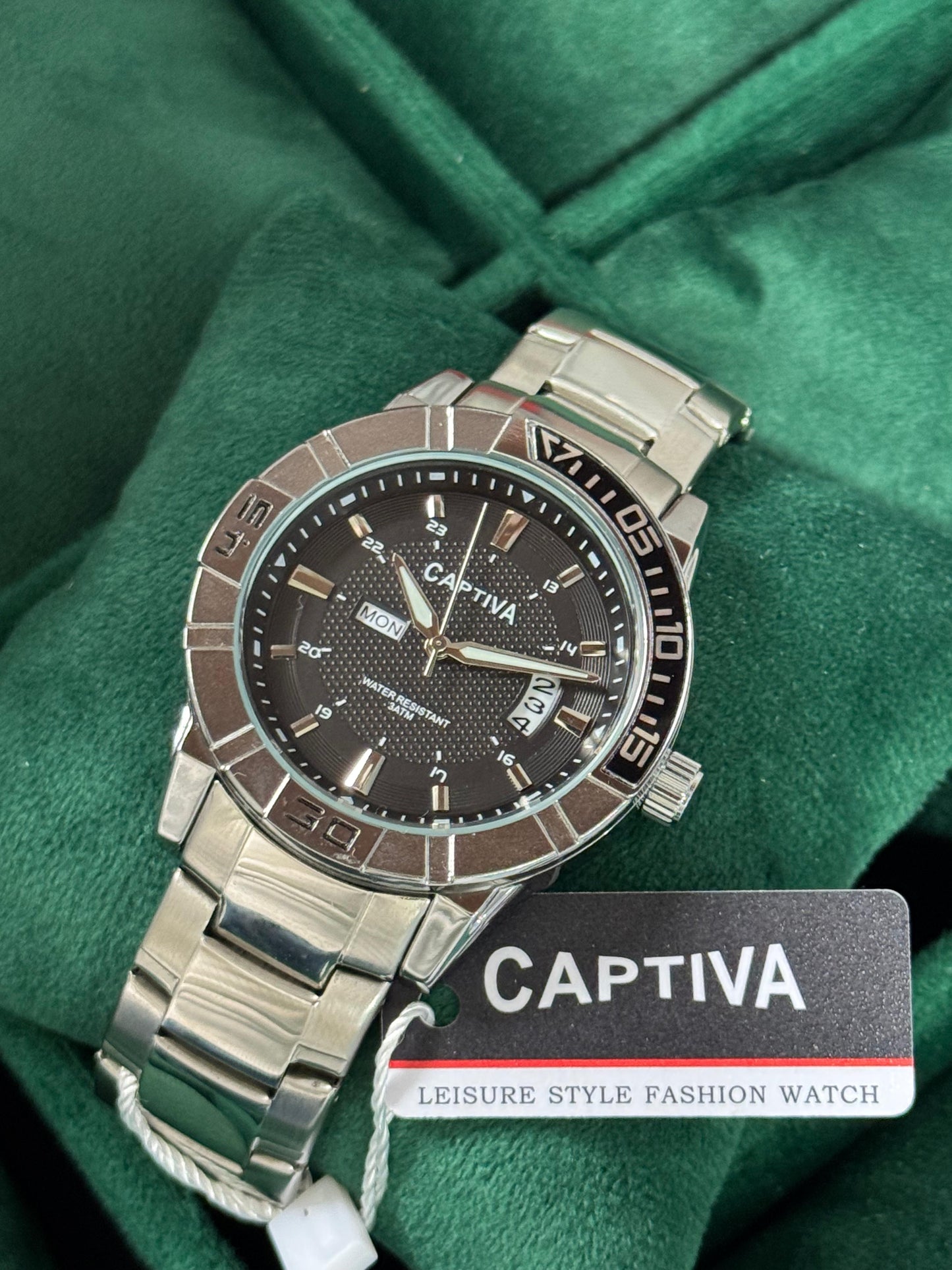 Su Geçirmez Kişiye Özel Kordonuna İsim Yazılabilir Çelik Saat Siyah Gümüş