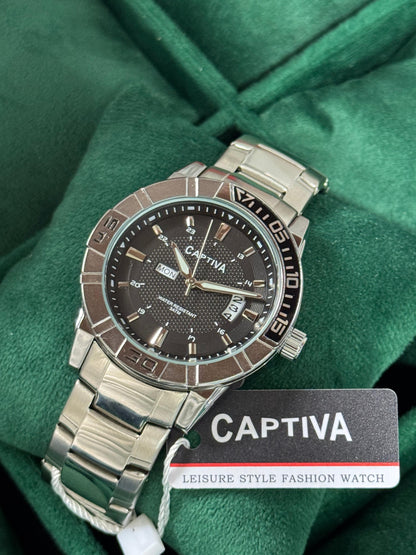 Su Geçirmez Kişiye Özel Kordonuna İsim Yazılabilir Çelik Saat Siyah Gümüş