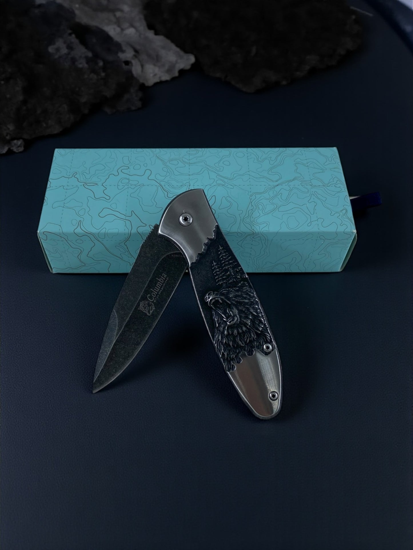 Columbia Metal Kurt Desenli Taktik Çakı