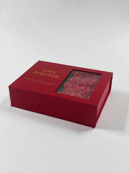 İstiridye İçinde İnci Kolye Güllü Kutu