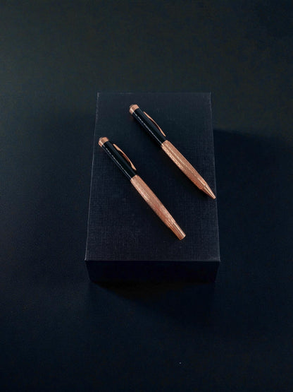 Lüks Siyah Rose Gold Kalem Seti