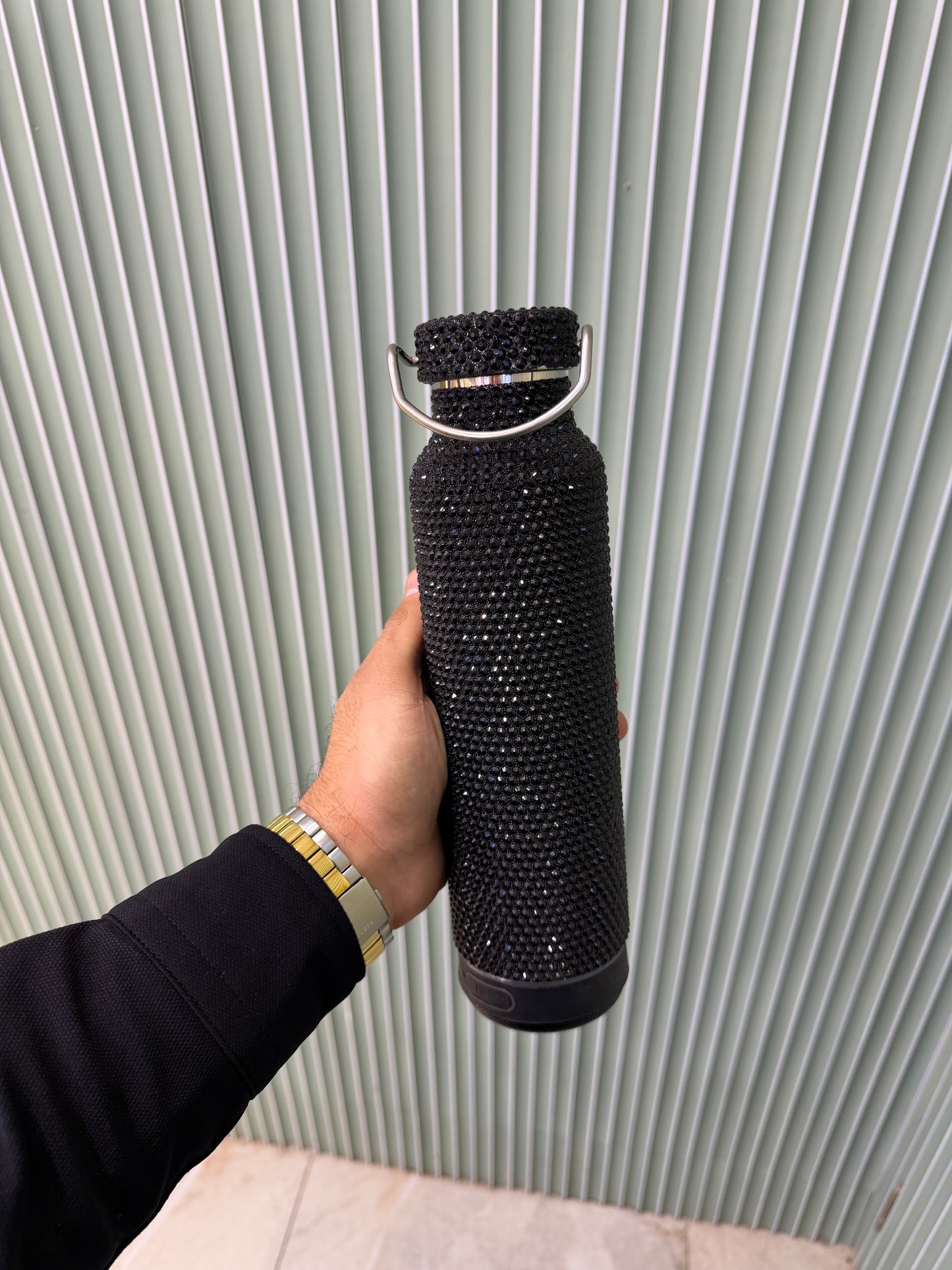 Bluetooth Hoparlörlü Taşlı Termos 500 ml