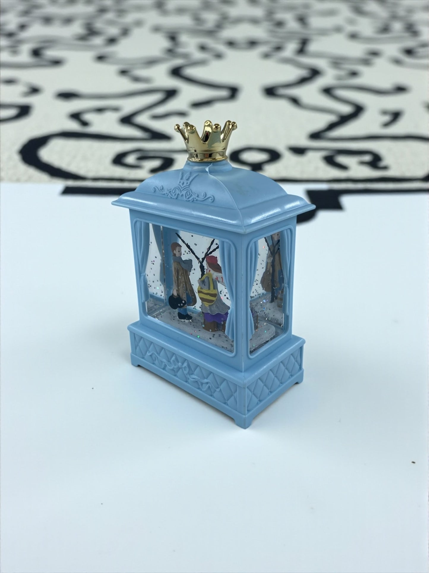 Sokak Lambası Işıklı Simli Pls. Fanus