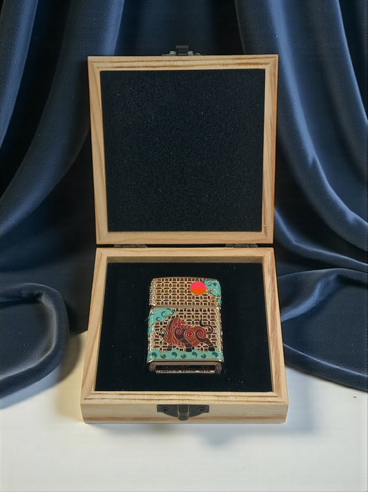 Chief İşlemeli Lüx Benzinli Çakmak