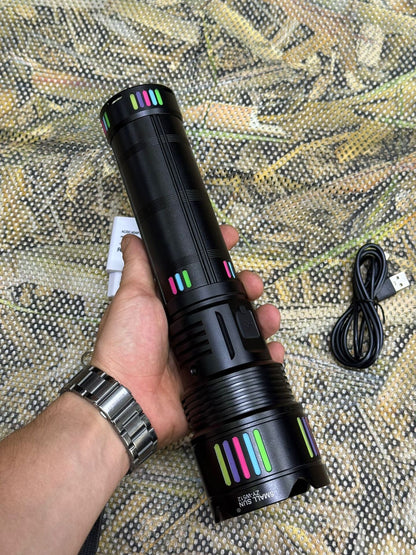 Small Sun 10.000 Lümen Süper Güçlü LED Profesyonel Şarjlı El Feneri