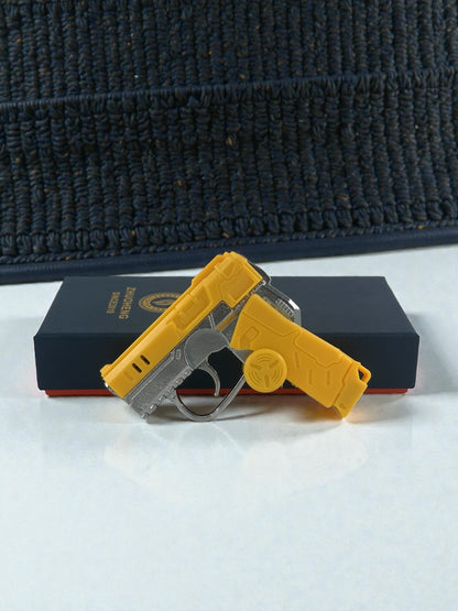 Stres Çarkı Renkli Alevli Tabanca Çakmak 6282