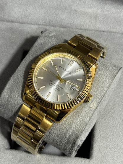 Kişiye Özel Kordonu İsim Yazılır Saat Beyaz Altın