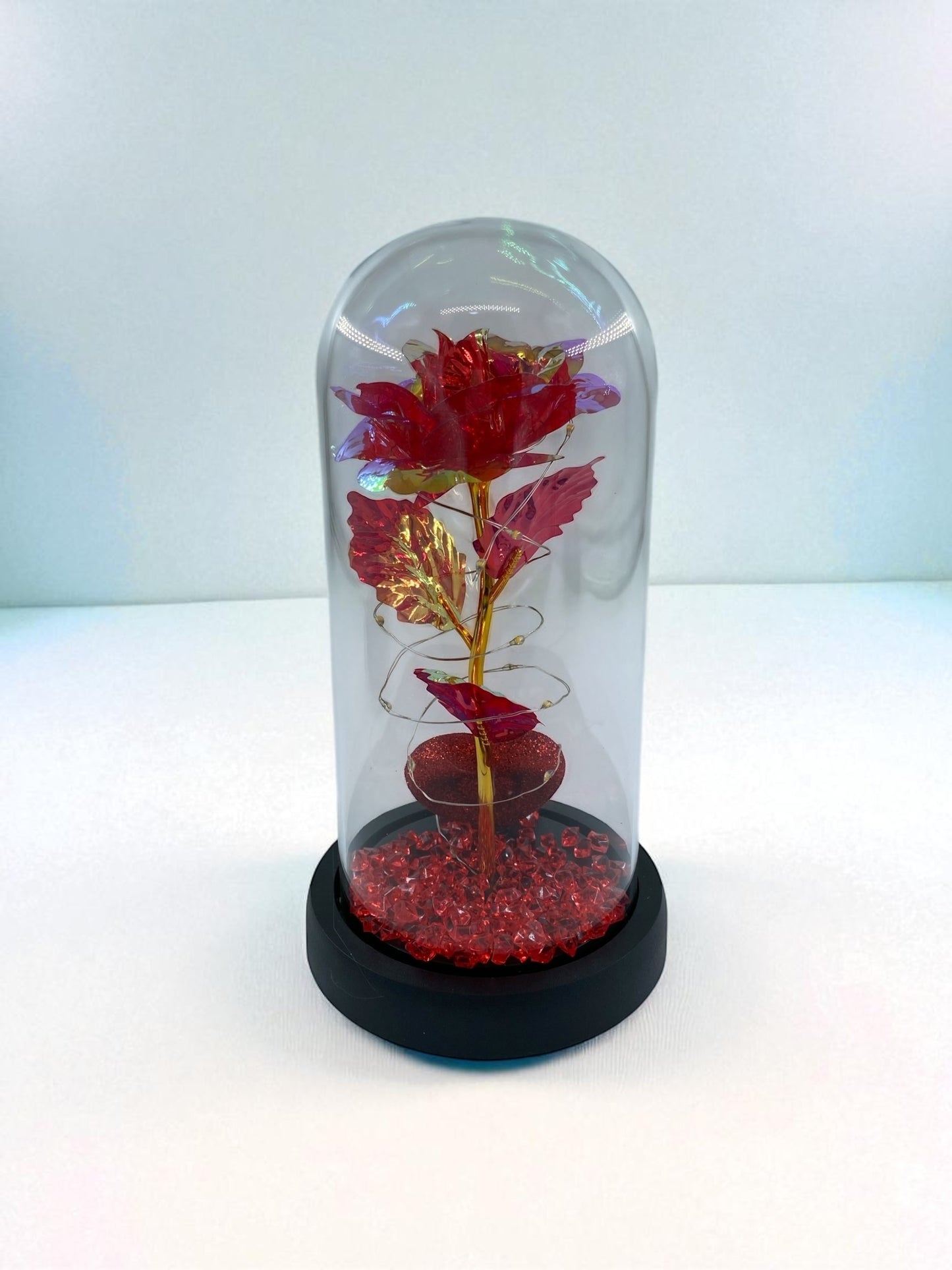 Cam Fanus İçinde Solmayan Eşsiz Gül