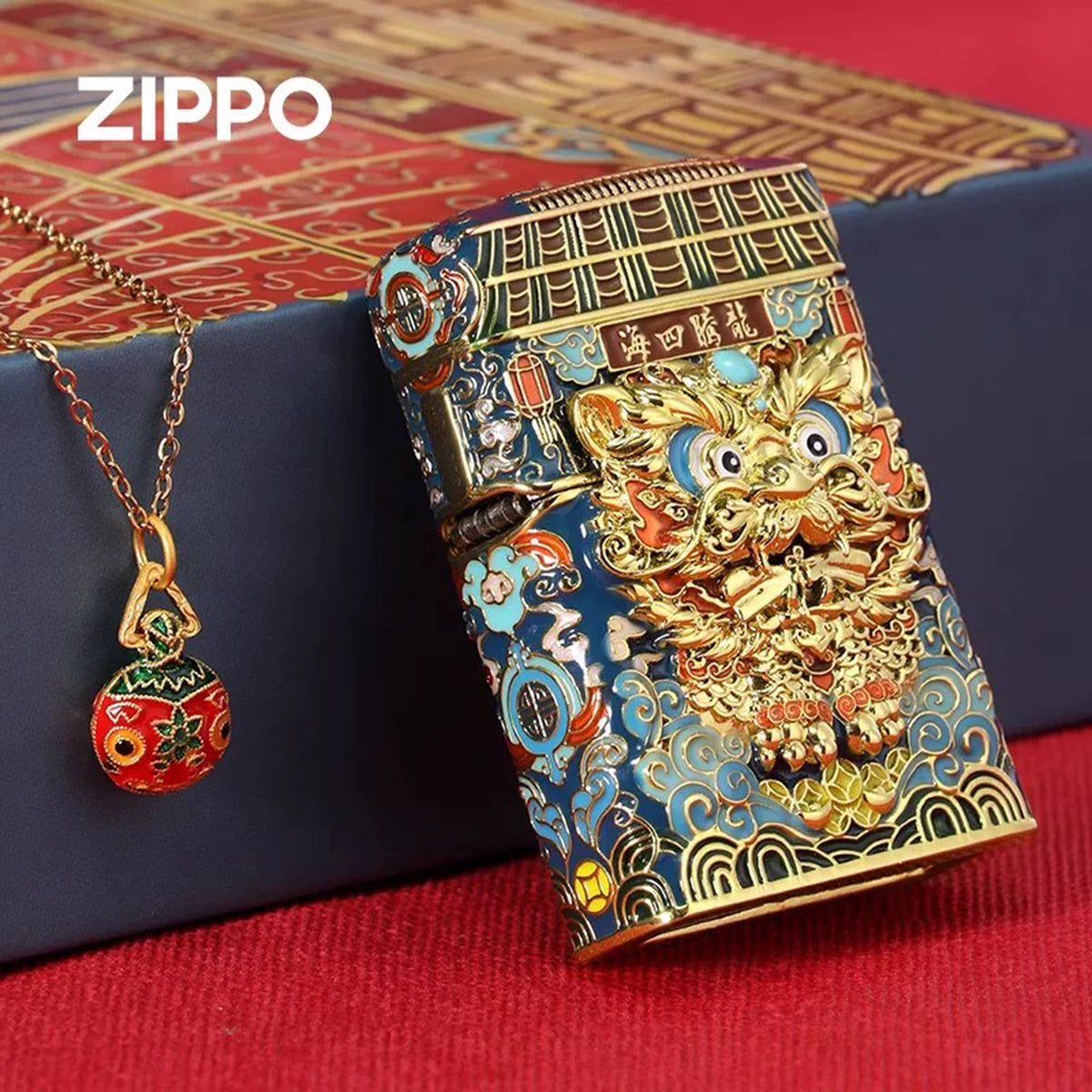 Oriental Guardian Lion / Lion Dance Özel Seri Orjinal Limited Edition Asya Zipo