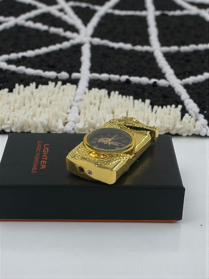 Saatli Ejder Başlıklı Pürmüzlü Çakmak