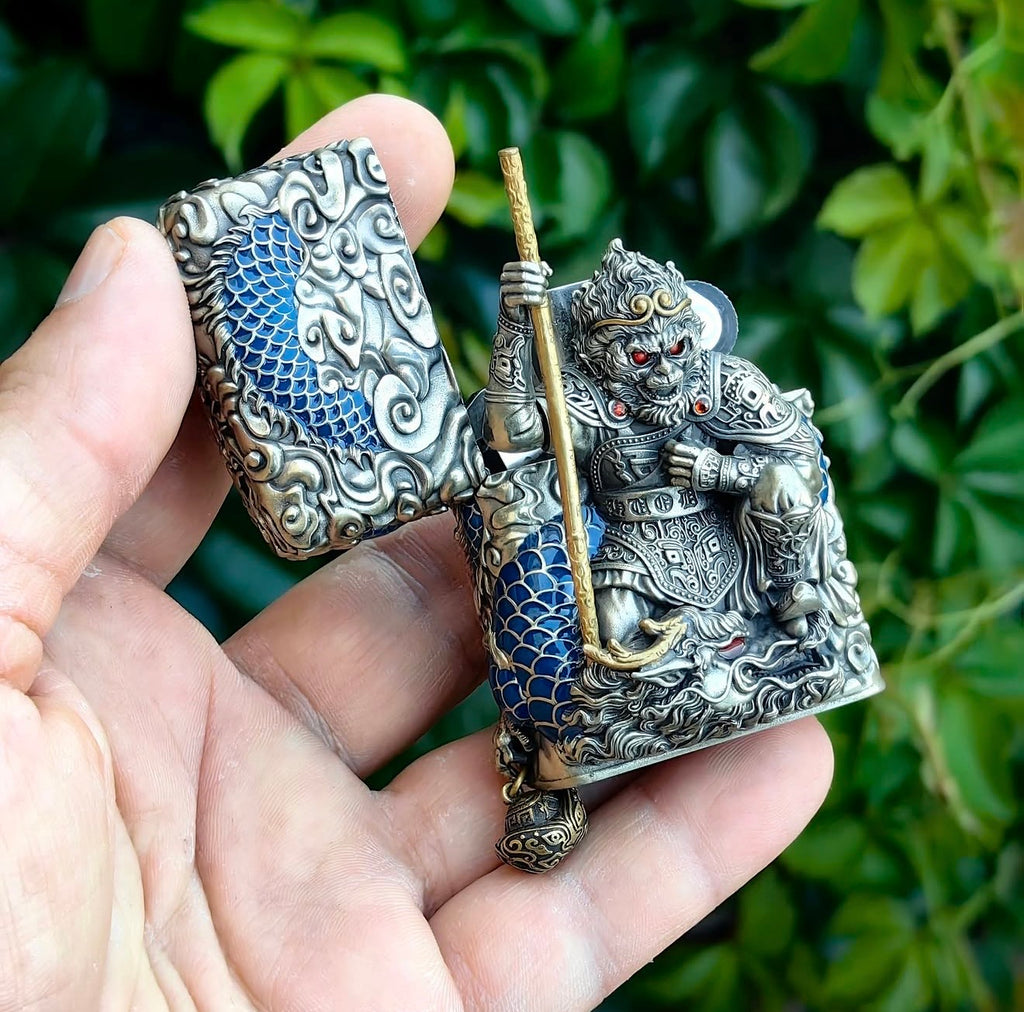 Maymun Kral (Sun Wukong) ve Buda Temalı Orjinal Limited Edition Asya Zipo