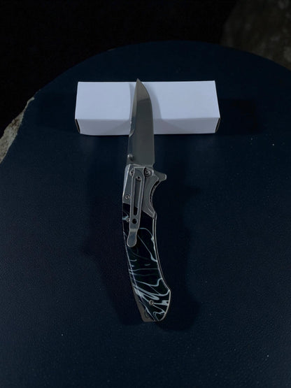 Desenli Siyah Ruh Çakı