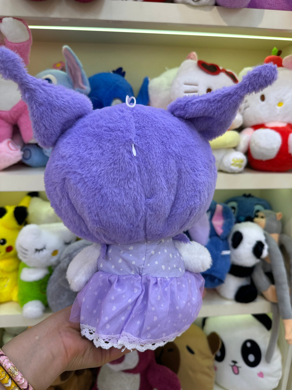 Çiçek kıyafetli kuromi Peluş