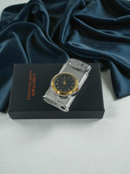 Saatli Lüx Pürmüzlü Gazlı Çakmak